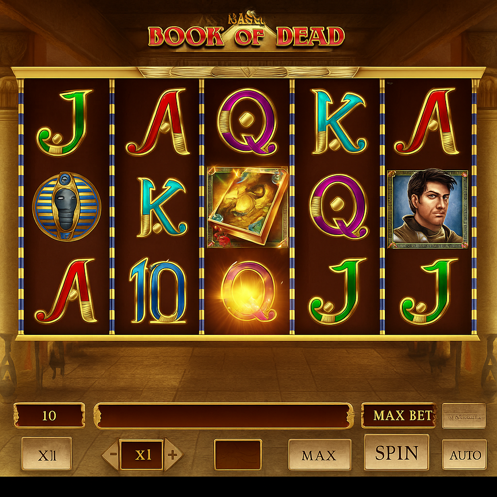 Nine Casino - Book of Dead Slot Game