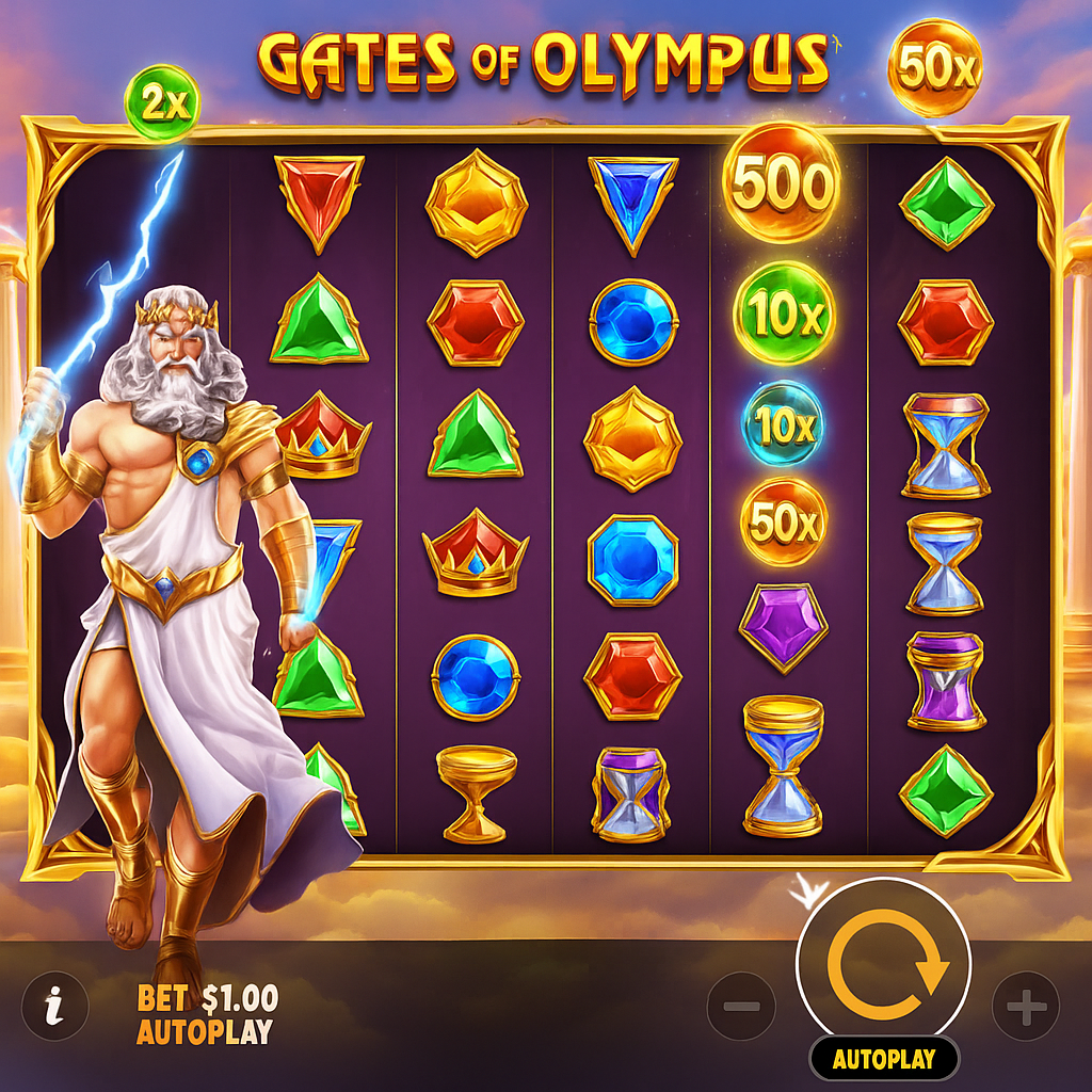 Nine Casino - Gates of Olympus Slot Game